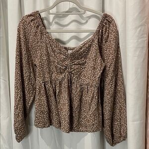 Japna Brown Cheetah Women's Blouse